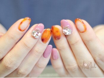 アイネイルズ(Ai nails)/囲みべっこうネイル