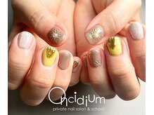 オンシジューム(Oncidium)/砂ジェル♪ 持ち込みデザイン