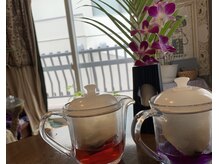 プランモトの雰囲気（施術後別室でハーブティーとともにおくつろぎ下さい）