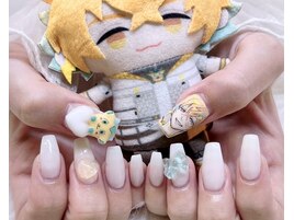 痛ネイル 3Dパーツ 白ワンカラー