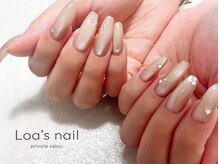 ロアズネイル(Loa's nail)/マグネット+ストーンアート