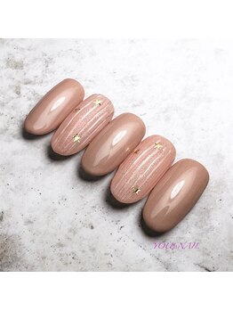 ユウネイル(YOU由NAIL)/バカラネイル×星ネイル