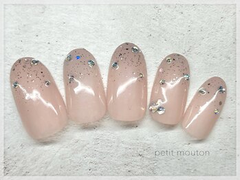 プチムトン 鶯谷店(petit mouton)/【ワンホンネイル×ビジュー】