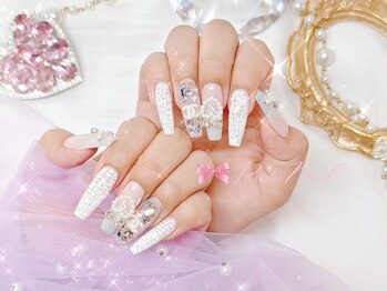 ワンホンネイル 新宿(Rumi Nail)/長さだし/やり放題/ツイード