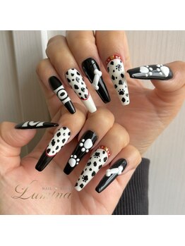 ルミナ 前橋店(Lumina)/ダルメシアンネイル