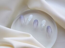 グラデーションの紫陽花ネイル