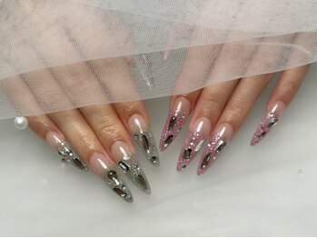 カリネイル(Calli nail)の写真/短時間の施術でモチも良い◎お好みの長さで美フォルムが叶う♪爪にお悩みがあるかたにも◎1本～でもOK！
