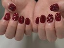 大人っぽボルドーネイル