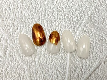 【定額】べっ甲ネイル 塗りかけ