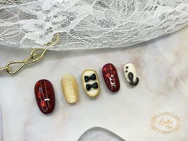 バレンタインネイル