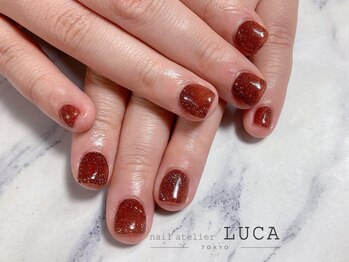 ネイルアトリエルカ(nail atelier LUCA)/W-550 深爪改善ワンカラーネイル