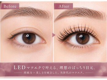 アテアイラッシュ 津久野店(ate eyelash)の写真/最新 LED導入★持続力アップ!超軽量フラットラッシュ【LEDフラットラッシュ140本 7700円→6600円】