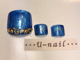メタリックブルーフットジェル