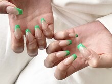 ネイルアイラッシュサロン ジョアアンジェ 難波店(joie ange)/ネオンフレンチ