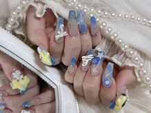 リンドネイル バイ モカ アンド ララ(Lind nail by moca and LaLa)/【mio】ブルーネイル