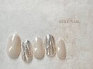 【シンプル】ラメニュアンス