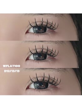 アスピーアイラッシュ(Aspii eyelash)/Wフラット100束