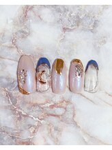 ミルネイル(Mil Nail)/ニュアンス　ムーンネイル