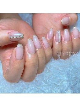 スマイル ネイル ラボラトリー(Smile nail laboratory)/premium/ミラーフレンチ