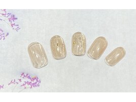 装飾っぽラメネイル