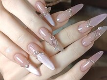 ダークハニー 池袋店(Dark Honey)/ピンクラメパールチップネイル