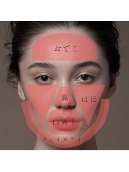 キュープ 下北沢店(Qpu)/フェイシャルWAXの部位説明
