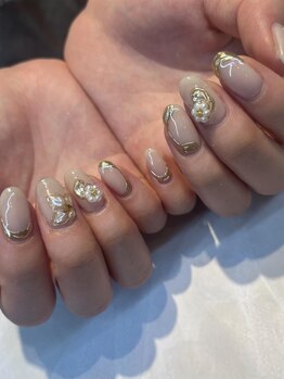 成人式前撮りネイル