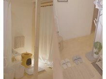 白をベースにした落ち着く空間です。自分だけのご褒美時間を。