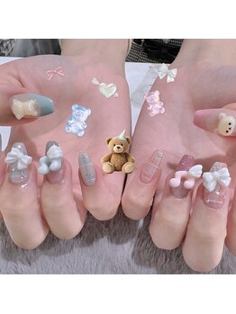 ルーミー アンド コー(Roomy&co.)/チェック柄ネイル