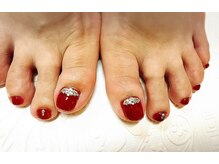 ネイルサロン アフロディーテ 牛久店(Aphrodite)/シンプルフルスタイル★フット★