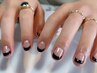 Hand French plan￥8800／ベースと先端の２色をお選びください