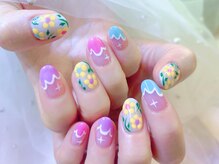 ネイルサロン ジェイ(Nail Salon J)/春夏ネイルカラーフルネイル
