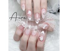オーラネイル(Aura Nail)/上品ガーリーネイル
