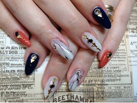 大理石風ネイル