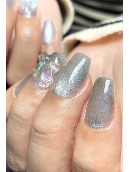 ブルーシルバーマグネット