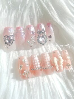 ファラウェイネイル(Faraway nail)/キレイめバレンタインネイル☆