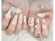 ゴテかわ(GOTE KAWA)/リボンネイル、ハートネイル