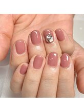 アイリッシュネイル 久屋大通店(Irish Nail)/mao×ビジュー盛り