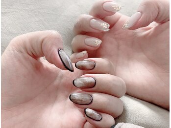 カラン 焼津店(CALIN)/アシンメトリーラテネイル