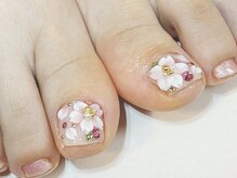 エーネイル(a nail)の雰囲気（フットも桜♪）