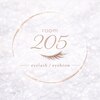 room 205 eyelash/eyebrowのお店ロゴ