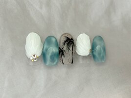 ヤシの木水面マグ