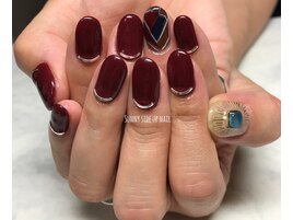 first autumn nail art.