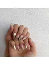 グラマラス アンジェアイ 荻窪店(glamourous ange eye)/ゴールドネイル