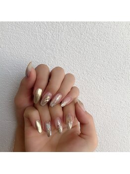 グラマラス アンジェアイ 荻窪店(glamourous ange eye)/ゴールドネイル