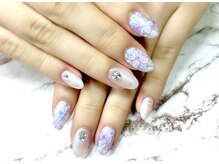 ルル ソレイユ(LouLou Soleil)/紫陽花ネイル