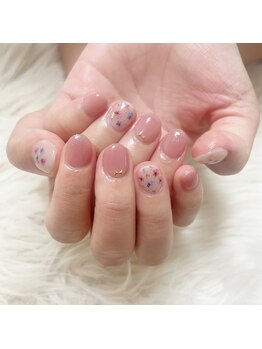 フラワーズ(Flowers)/押し花ネイル♪