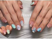ヘーゼル 吉祥寺(Hazel)/春リボンネイルピンク