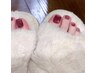【Foot】うる艶マグネットorフラッシュネイル￥8.680/フットバス付き[吉祥寺]