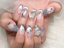 トゥーシェネイルズ 岡山駅前店(Touche’nails)/マグネットフレンチネイル